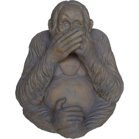 Grande statuette Orang Outan Ne dit rien
