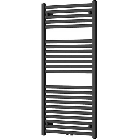 Radiador secatoallas eléctrico 659W 120x60x3cm, Negro (1/3)