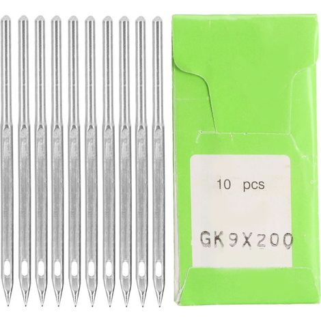 Set mit 10 robusten, gratfreien Nähmaschinennadeln aus Stahl für Haushaltsstickmaschinen (GK9), 5 cm, 200 (1/5)