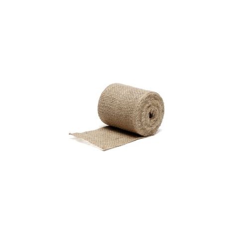 Bande de Jute teinte naturelle, rouleau 12 cm x 5 m, pour jardinage, emballage ou bricolage, naturel (1/5)