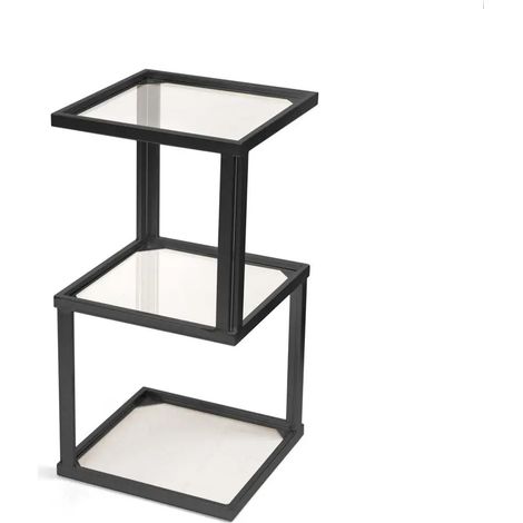 Estante cuadrado de metal 3 niveles 30x30x58