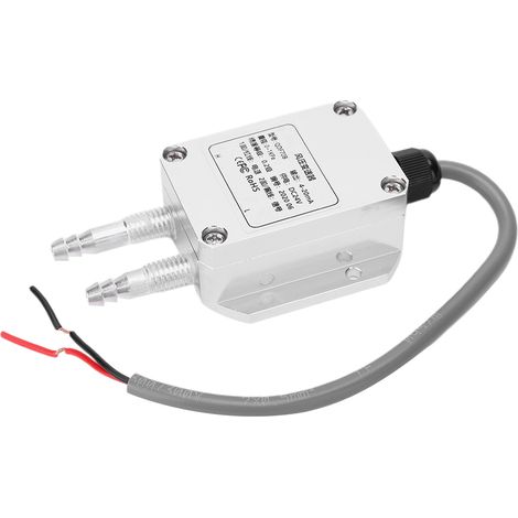 Transmetteur de pression du vent, composants électroniques miniatures argentés de haute précision, 4 × 20 mA DC 24 V 0,1 kPa (1/5)