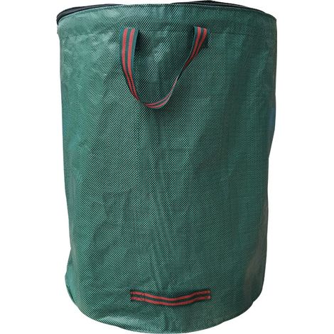 Sac déchets jardin 120L avec couvercle sac compost feuilles végétaux PP 45x76CM collecte déchets verts jardin (1/4)