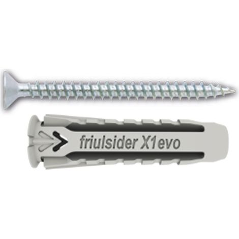 25PZ TASSELLO NYLON 'X1 EVO' CON VITE TPS TRUCIOLARE mm 10 x 50 - vite 6 x 60