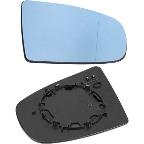 1 paire de verres de rétroviseurs chauffants latéraux de porte gauche et droite pour BMW X5 E70 2008-2013 bleu (1/4)