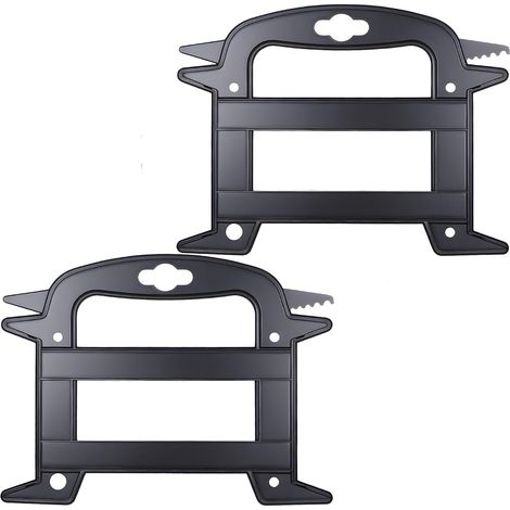 Lot de 2 enrouleur de câble - Noir - Organisateur de câble de parachute - Sans enchevêtrement de câbles - Support de cordon - Enrouleur de corde - Guirlande lumineuse - Outil pour corde de parachute (1/5)