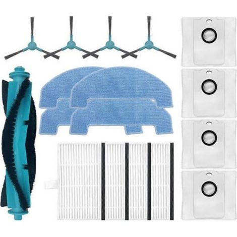 Pièces de rechange pour Cecotec Conga 2499 Ultra Home Titanium SmartGyro R80 : brosse principale, filtre, chiffon et sac à poussiè