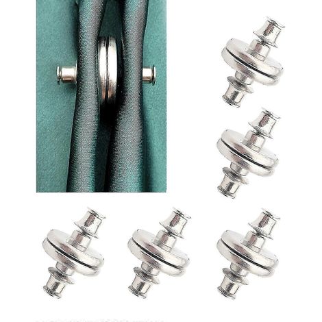 10 magneti per tende con bottoni a pressione, contrappesi per tende, bottoni magnetici, fermatende magnetici per evitare infiltrazioni di luce. (1/5)