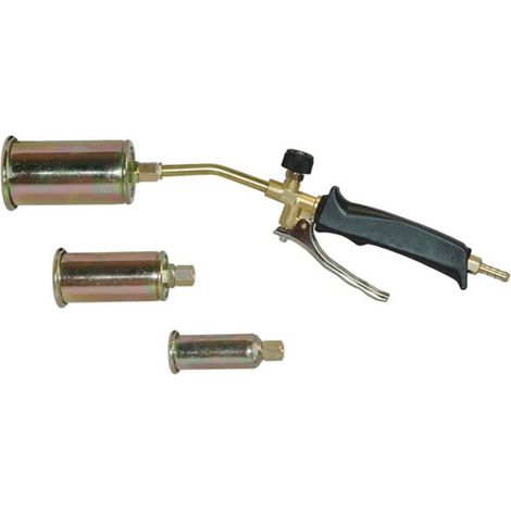 Chalumeau de Soudage WELD-108 - 3 Becs Interchangeables 50mm 35mm 25mm, Raccord 80mm, Tuyau en Caoutchouc