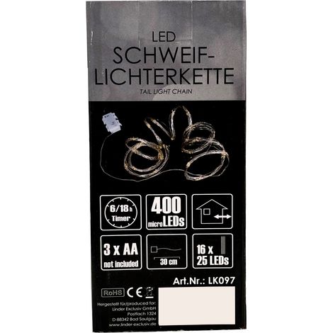400er LED Schweif-Kette Innen +Außen-MLK097