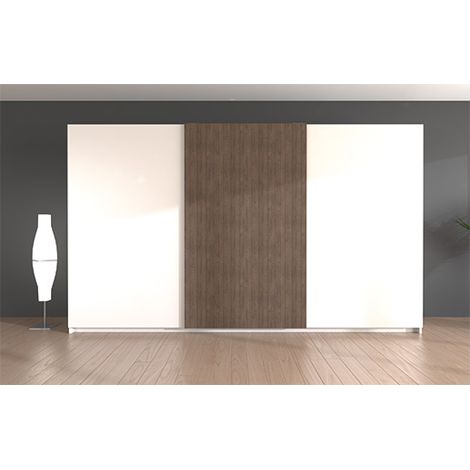 FP – Rail de porte coulissante TopLine L – Pour 2 portes – Épaisseur 18 à 30 mm – Charge 50 kg – Système de coulissage silencieux (1/5)