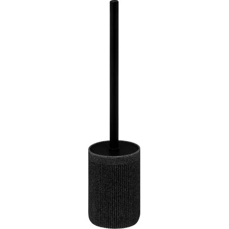 Brosse WC Design "Onyx" 40cm Gris Ardoise (1/3)