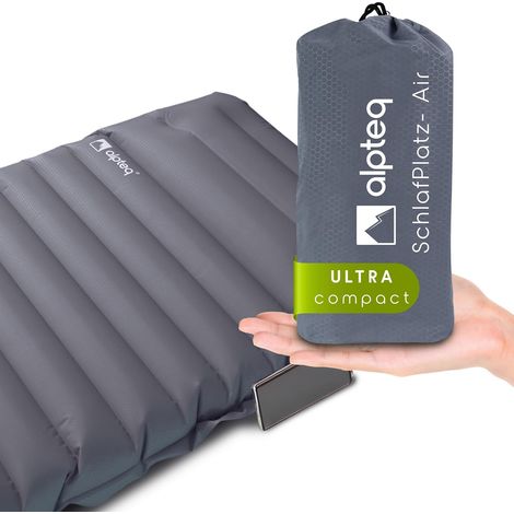 Matelas Isolant Gonflable avec Pompe à Pied intégrée - Tapis de Camping et de Couchage Ultra léger - Isolant, imperméable, Confortable pour l'extérieur, Le Trekking et la randonnée (1/5)