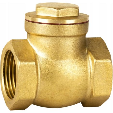 Clapet anti-retour DN25 - Laiton - Haute qualité - Résistant à des températures allant jusqu'à +120 °C - Longue durée de vie (1/2)