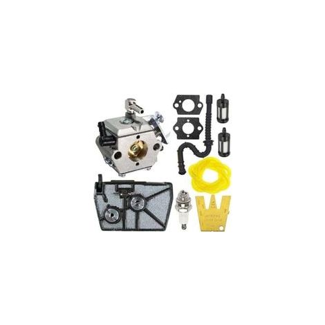 Carburatori di ricambio per motoseghe Super 028, 028AV, 028WB e 028Q. Sostituiscono il Walbro WT-16B e sono compatibili con il Tillotson HU-40. Guarnizione, filtro aria e filtro carburante inclusi.