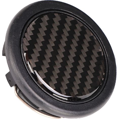 Bouton de klaxon pour volant, diamètre 50 mm, en fibre de carbone, universel pour volant à 6 boulons. (1/5)
