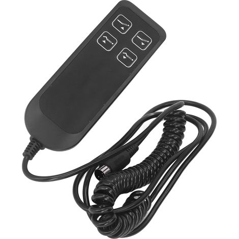 Tiltable Electric Switch – 4-Button, 5-Pin Controller for Sofa and Furniture – Easy-to-Read Labels and Hooks – Desk/Table Accessory (1/5)