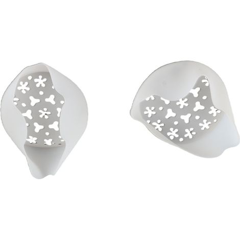 Juego de 2 soportes giratorios de silicona en espiral para tallos de flores y ramos. (1/5)