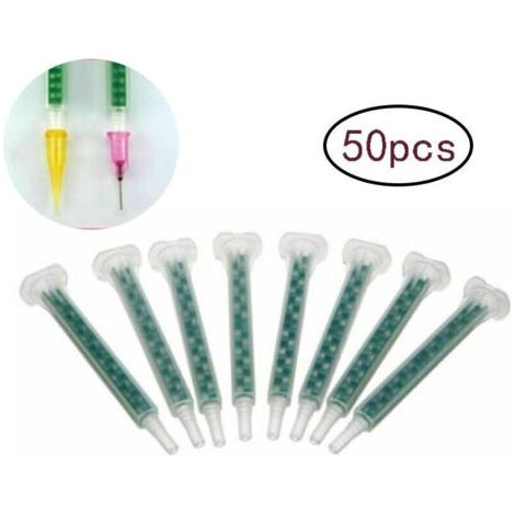 Tigrezy Accessoires pour colle à deux composants: Buses mélangeuses de rechange pour colle à 2 composants, 50 pièces (colle époxy) (1/3)