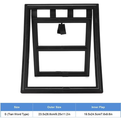 Porte moustiquaire pour animaux de compagnie, anti-moustiques, entrée et sortie libre pour chiens de petite et moyenne taille (type Ri Word) (1/5)