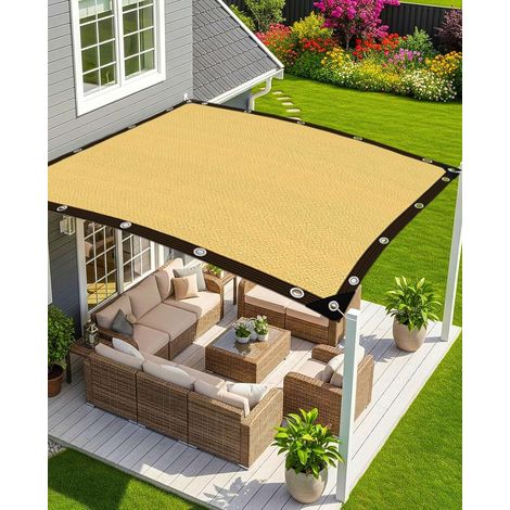 2X3M Filet D'Ombrage, Voiles D'ombrage 85% UV Toile D'Ombrage, Tissu D'ombrage Serres Coupe Ventpour La Couverture avec Oeillets, pour Serre/Jardin/Pergola/Patio Lawn