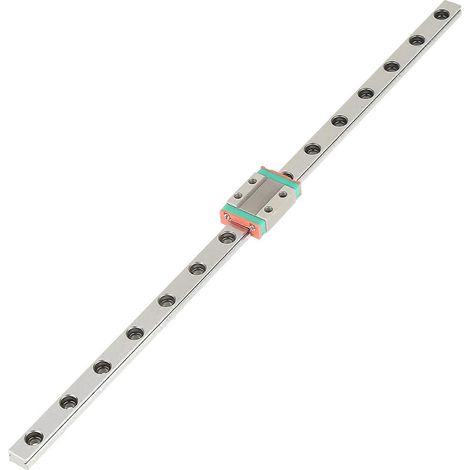 Pièce de bloc de guidage linéaire miniature de haute précision en acier, 300 mm / 11,8 pouces