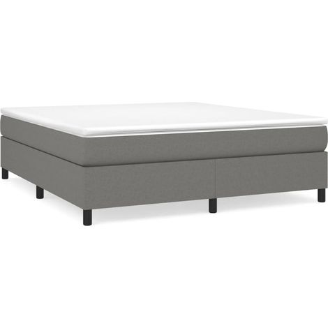 Maison Exclusive - Boxspringbettgestell Dunkelgrau 180x200 cm Sto