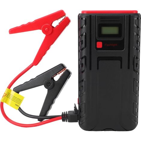 Démarreur de Batterie de Voiture, 4 000 A, 30 000 MAh, Batterie Externe Portable avec Affichage LED, Charge Rapide USB, Lampe de Poche 600 Lm, pour Moteur à 9 L (1/5)