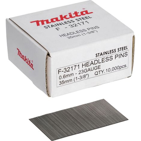 Makita F-32171 Clavos para Clavadora Manual Plateados 0,6x35mm