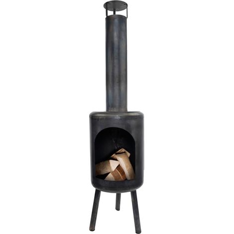 Chauffe terrasse rond - L 40,6 cm x l 39,3 cm x H 154 cm - Livraison gratuite (1/2)
