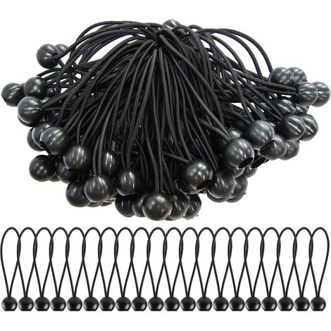 30x Kugelspanner Schwarz Ball Bungees für Planen (1/5)