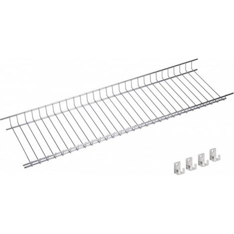 Portabicchieri in acciaio inox 75x21,5cm 92075 sauvic (1/2)