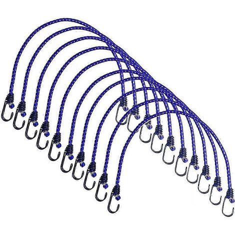 Cordon élastique haute élasticité avec crochets pour la fixation de tentes d'extérieur, outils et accessoires de camping et de plein air. (1/5)