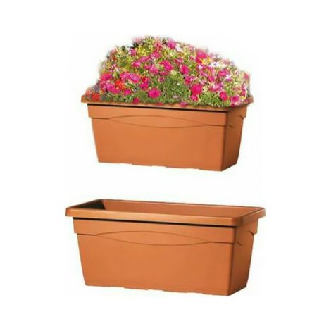 Vaso Cassettone in Plastica Salisburgo Deroma 60x32x27 cm (1/2)