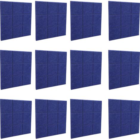 12 panneaux d'isolation phonique et thermique, des carreaux de céramique biseautés et 9 éléments décoratifs de traitement acoustique. (1/5)