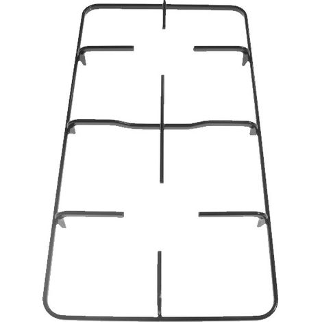 Star  1 griglia  cm 37, 8x 25 griglie  nere cucina piano  2 fuochi  p 5558