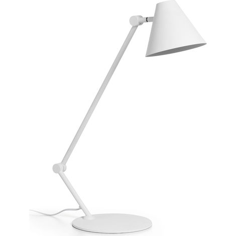 Lampe de bureau tilt MANTIS E27-Ø45 40W Blanc
