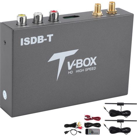 Boîtier TV numérique Car TNT ISDB‑FULL Récepteur mobile AV HDMI pour Philippines Japon Brésil Chili Pérou (1/5)