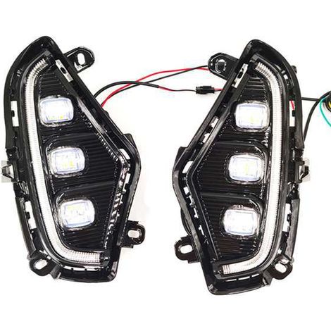 1 set of daytime running lights compatible with Toyota RAV4 19-22 (1/5)
