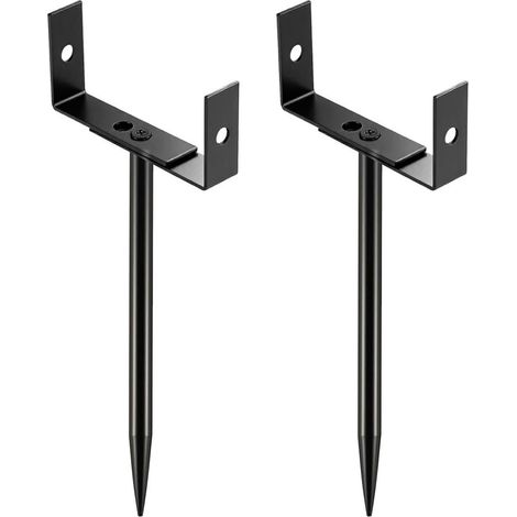 Fixation pour De Gouttière 2 Pièces Support Réglable Antirouille,Fixation gouttière Usage Jardin Terrasse Drainage Prévention Inondations Pelouse Toit (1/5)