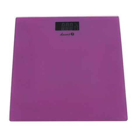 Báscula electrónica de baño de cristal, delgada, con pantalla LCD, de alta precisión, capacidad de hasta 150 kg.
