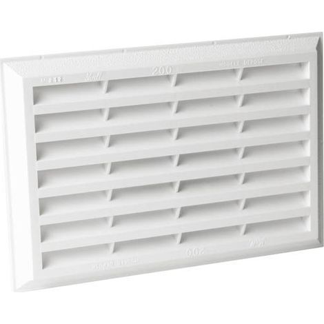 Nicoll – Grille aération rectangulaire VMC 292x197 mm – Moustiquaire renforcée UV – Pose à sceller en extérieur – Surface passage 200 cm² – M212 (1/5)