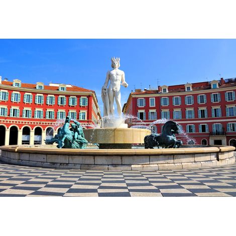 Tableau sur toile Masséna de Nice 30x45 cm - Impression sur Toile Murale Décorative - Image imprimée en HD sur Toile - Toile sur Châssis en Bois FSC - Fabriqué en France (1/4)
