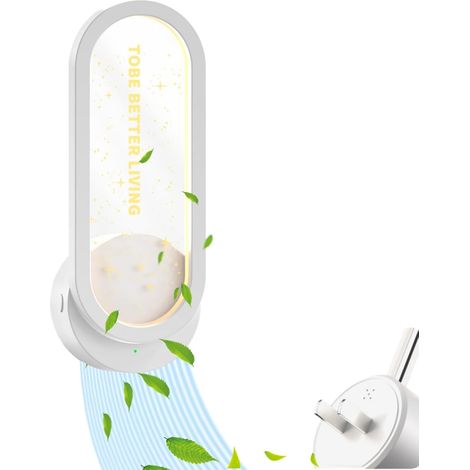 Confezione da 4 Purificatori d'aria a spina - Design con luce notturna per la casa - Purificatore d'aria ionizzatore a spina - Generatore di ioni negativi portatile - Deodorante per ambienti ionico - (1/5)