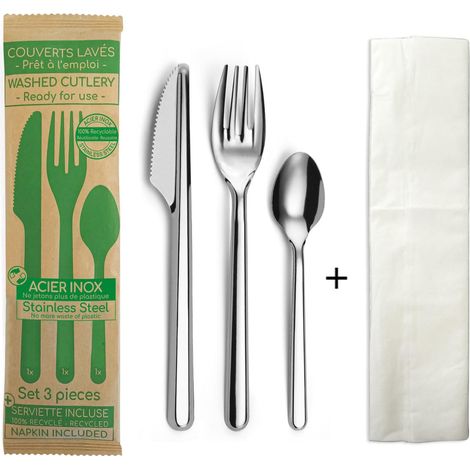 Set 3 couverts réutilisables (1/5)