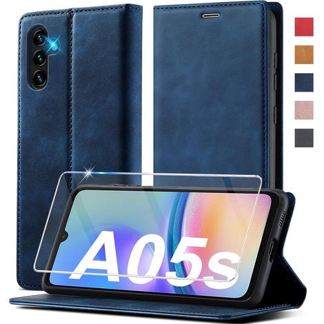 Coque portefeuille cuir pour Samsung Galaxy A05S avec béquille et porte-cartes (1/5)