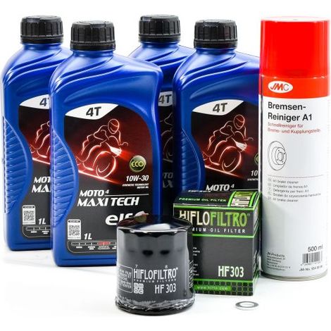 Kit Entretien Vidange Standard pour HONDA VF 750 C Magna de 1982 à 2000 - ELF  MOTO 4 MAXI TECH 10w30 4L
