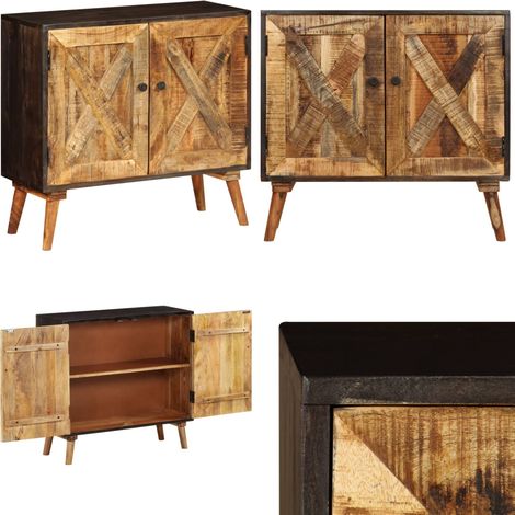 vidaXL Buffet Bois de manguier massif 85x30x75 cm (1/5)