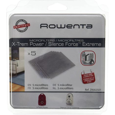 Filtros micro Rowenta conjunto 5 piezas duraderos