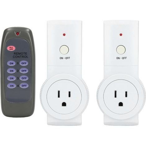 Lot prise télécommandée 120V US avec interrupteur pour lampe climatiseur (1/5)